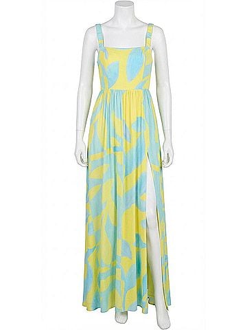 Amanda Uprichard Florence Maxi Dress in Echo Print (view 1)