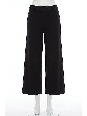 Lyssé Erin Wide Leg Ponte Pants in Black (view 1)