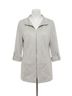 Angel Solid Gray Microfiber Long Jacket in Gray Size L - photo 1