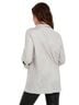 Angel Solid Gray Microfiber Long Jacket in Gray Size L - photo 3