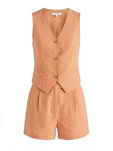 Steve Madden Selene Vest in Caramel (view 1)