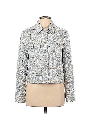 ESQUALO Tweed Jacket in Blue (view 1)