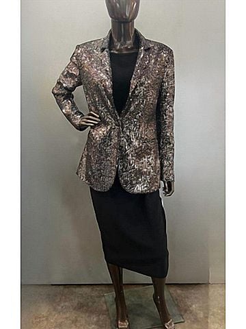 Insight Sequin Blazer in Silver (view 2)