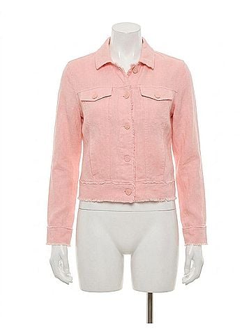 Tommy Bahama Two Palms Linen Raw-Edge Jacket in Light Salmon (view 1)