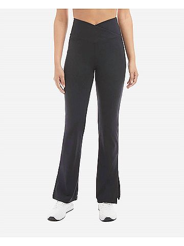 Danskin Slit Flare Pants in Black Salt (view 2)