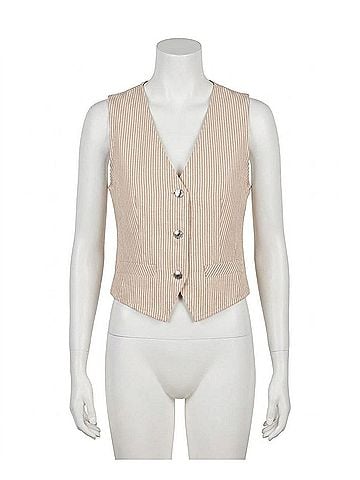 Steve Madden Selene Vest in Khaki (view 1)