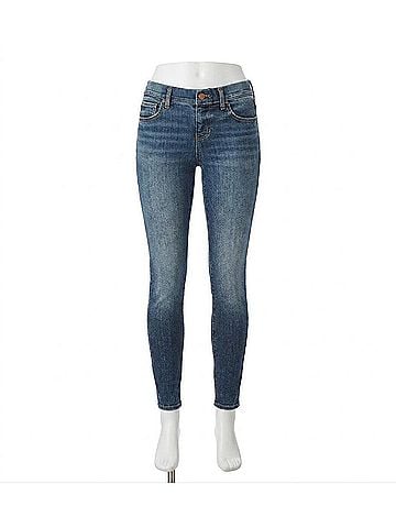 Jag Mid Rise Maya Skinny Jeans in Night Flight Blue (view 1)