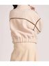 Elan Solid Brown Teddy Bomber Jacket in Brown Size M - photo 3