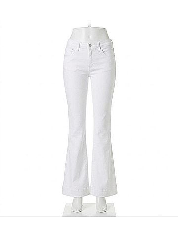 Jag Kait Mid Rise Flare Jean in White (view 1)