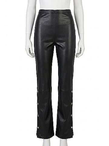 Line & Dot Kourtney Leather Pants in Black (view 1)