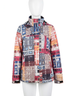 Dolcezza Red Marcus Akerman Print Removable Lining Hooded Coat in Multi Size M - photo 1