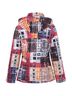 Dolcezza Red Marcus Akerman Print Removable Lining Hooded Coat in Multi Size M - photo 4
