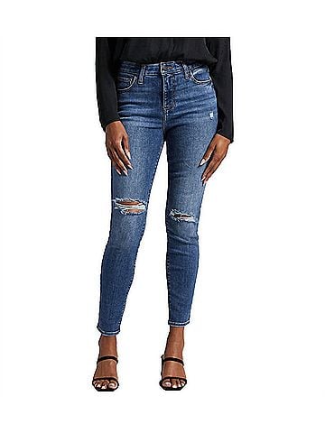Jag High Rise Viola Skinny Jean in Byzantine Blue (view 2)
