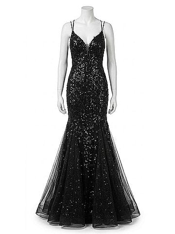 Amarra Prom Dress in Black (view 1)
