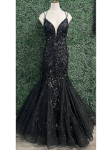 Amarra Prom Dress in Black (view 2)