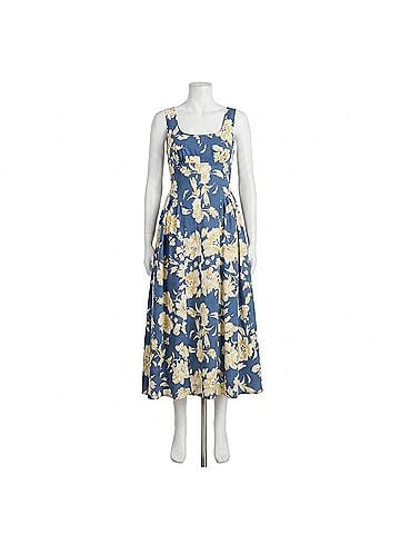 Tanya Taylor Cadence Dress in French Blue Multi (view 1)