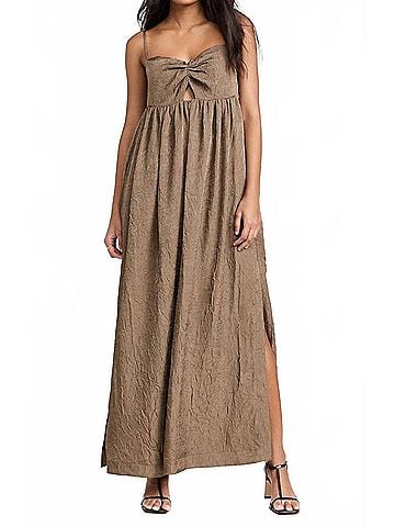 Line & Dot Una Maxi Dress in Olive (view 2)