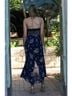Angie Blue Spaghetti Strap Halter Maxi Romper in Blue Size S - photo 3