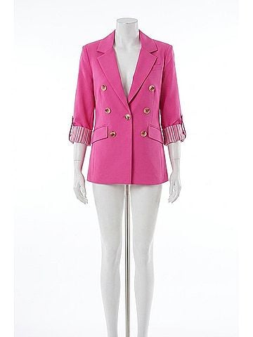 Love Token Celine Blazer in Hot Pink (view 1)