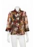 Joseph Ribkoff Brown Abstract Print 2-Piece Button Front Jacket in Multi Size 12 - photo 1