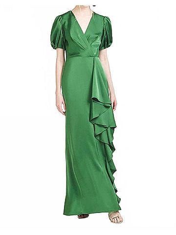 Sachin + Babi Mila Gown in Emerald (view 2)