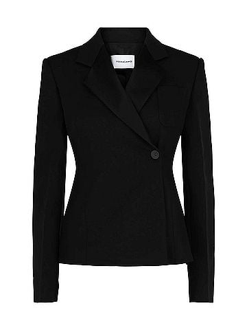 Salvatore Ferragamo Women's Tuxedo Jacket in Black (view 2)