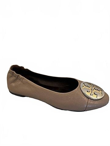 Tory Burch Women Claire Cap Toe Ballet in Dark Elk (view 1)