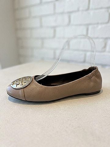 Tory Burch Women Claire Cap Toe Ballet in Dark Elk (view 2)