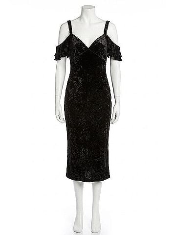 Rachel Zoe Kinsley Velvet Gown in Black (view 1)