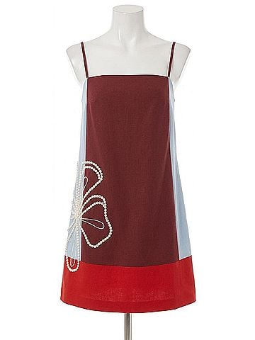 Tanya Taylor Bianca Mini Dress in Redwood Multi (view 1)