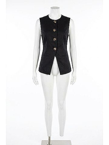 Heartloom Emerson Vest in Black Linen (view 1)