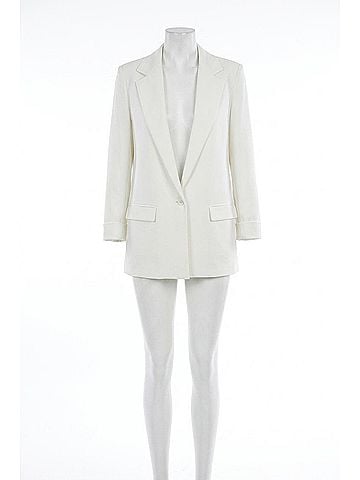 Love Token Sabrina Boyfriend Blazer in White (view 1)