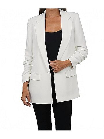 Love Token Sabrina Boyfriend Blazer in White (view 2)