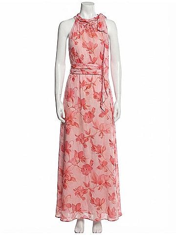 Sachin + Babi Kayla Maxi Gown in Coral (view 1)