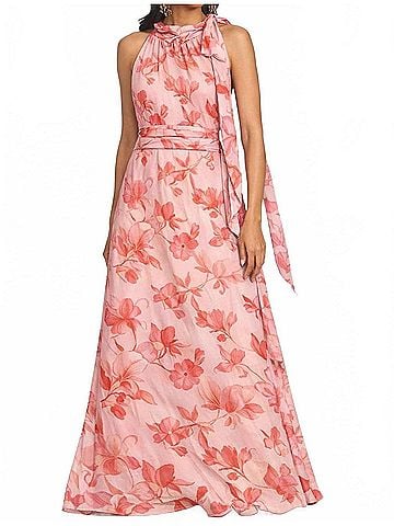 Sachin + Babi Kayla Maxi Gown in Coral (view 2)