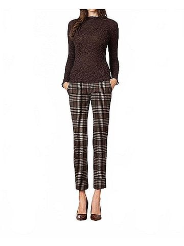 Avenue Montaigne Ben Trouser in Cocoa (view 2)