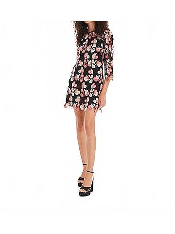 Allison Sloane Lace Dress in Black Multi (view 2)