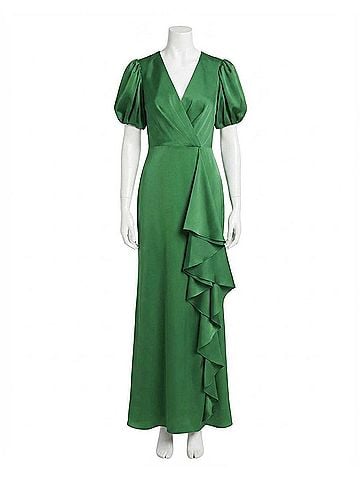 Sachin + Babi Mila Maxi Gown in Emerald (view 1)