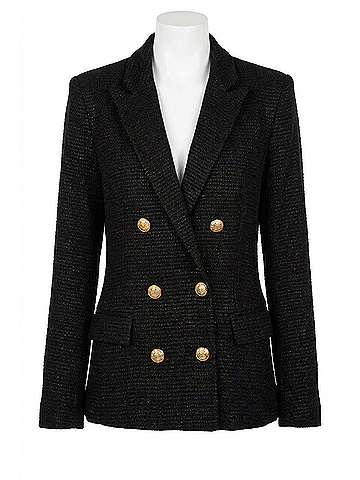 Bishop + Young Moon Light Mille Cavalli Blazer in Midnight Black (view 1)