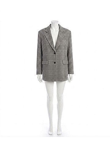 Karen Kane Houndstooth Blazer in Black With Off White (view 1)
