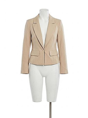 Central Park West Chloe Nautical Stripe Sweater Dickey Jacket in Khaki (view 1)