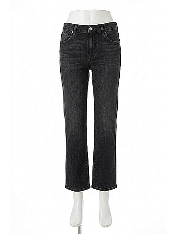 7 For All Mankind Calie Straight Ankle Jeans in Bottomline (view 1)