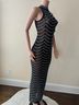Cliche 100% Mesh Solid Black Cocktail Dress Size S - photo 4