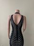 Cliche 100% Mesh Solid Black Cocktail Dress Size S - photo 6