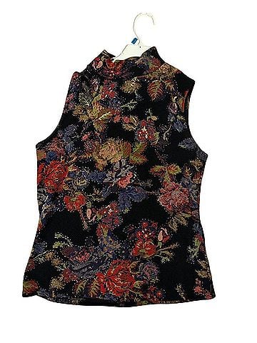 White Stag floral mock neck Sleeveless Top (view 1)
