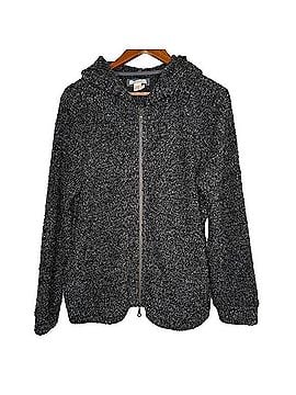 Carbon2Cobalt Cozy Textured Knit Zip Hooded Cardigan Sweater Zip Up Hoodie (view 1)