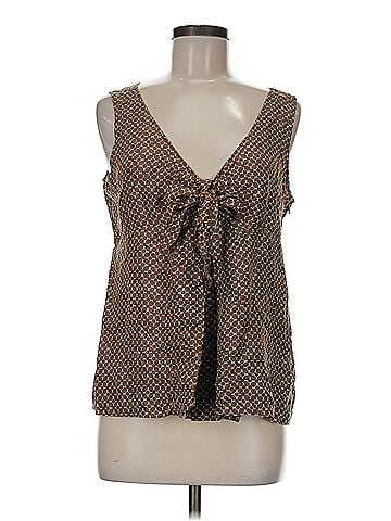 New York & Company New York &amp; Company Sleeveless Silk Top (view 1)