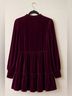 1.State Velvet Tiered Babydoll Dress Casual Dress - photo 9