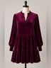 1.State Velvet Tiered Babydoll Dress Casual Dress - photo 3