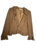 Trina Turk Tweed Tan Blazer Size 2 - photo 1